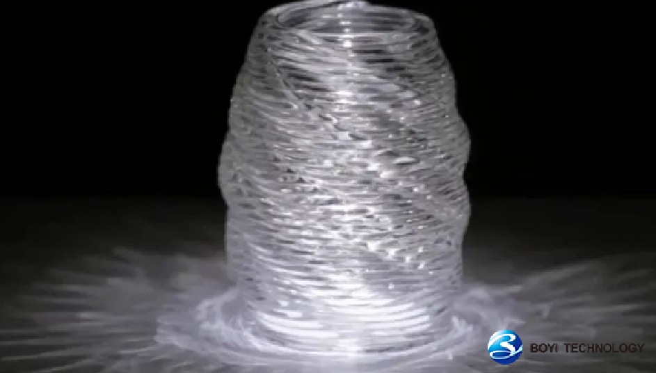 Glass 3D printing process