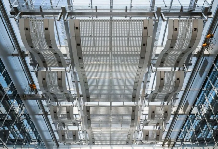 perforated metal sheet - indoor ceilings used