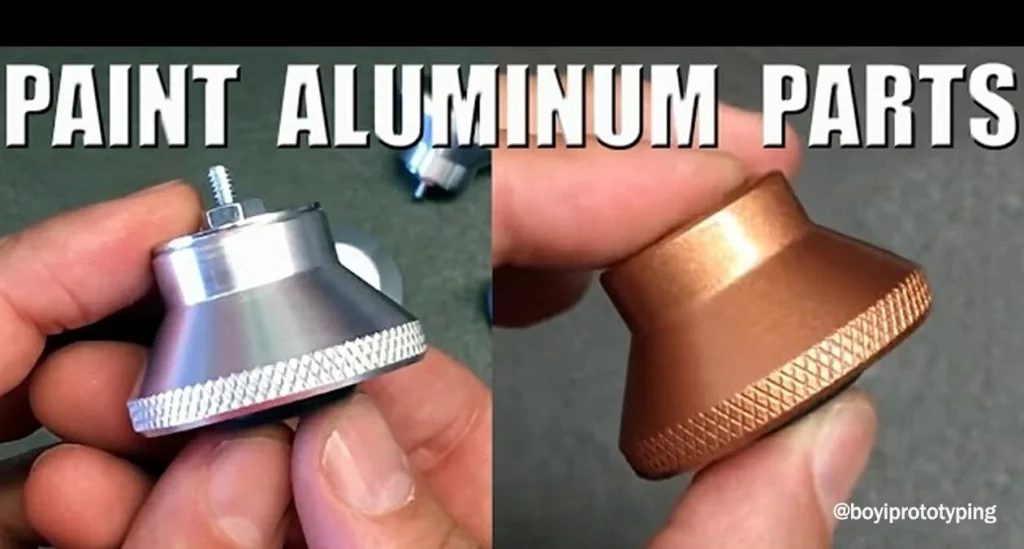 Painting aluminum parts